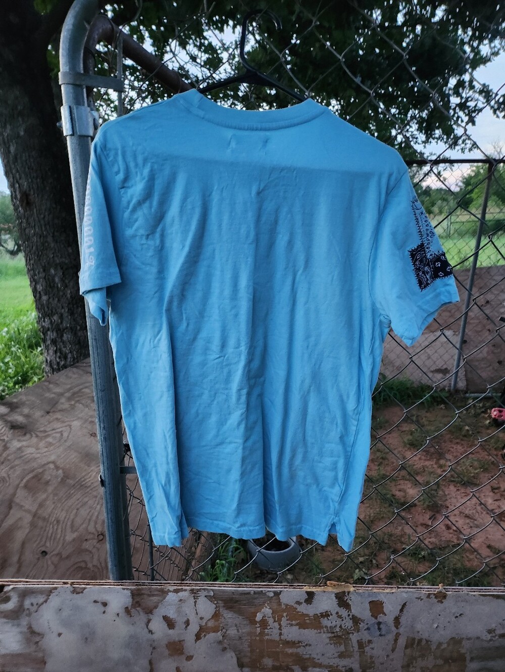 Medium blue patchwork top - Picture 2 of 2